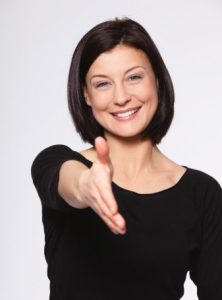 Sign Language Interpreter Demonstrating Civility